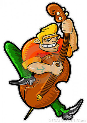 Double Bass Player Vector