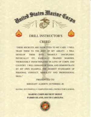 Printable Nco Creed Certificate