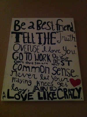 My sister made this that ^^^^^ Be a best friend, tell the truth ...