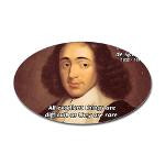 Spinoza Ethics Philosophy Oval Sticker