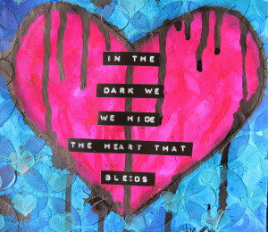 The finaly step was to add splatters of india ink. And I also went ...