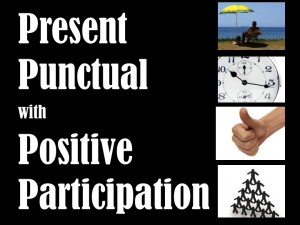 Present punctual with positive participation