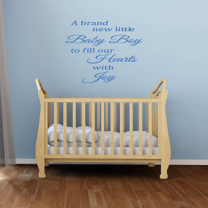 Baby Boy Quotes Baby boy vinyl wall sticker