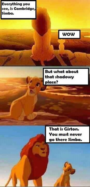 The popular Lion King meme . Every university seems to have one of ...