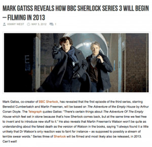 steven moffat sherlock sherlock holmes john watson mark gatiss ...