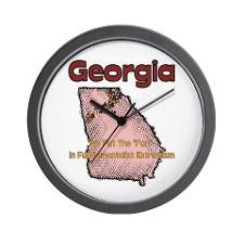 Georgia Funny Quote Wall Clock for