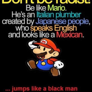 Mario represents cultural diversity.