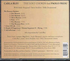 Carla Bley Quot The Lost Chords Find Paolo Fresu
