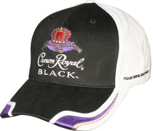 Crown Royal Black Hat Nascar #17 - Matt Kenseth - Black and White