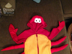 DIY Sebastian Crab Halloween Costume - The Little Mermaid