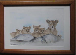 Mama lioness and her cubs. Jean-Pierre Lemoine Jean-Pierre Lemoine