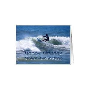 Happy Birthday Surfer Great Grandson Card Health picture