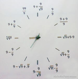 Funny Math Clock