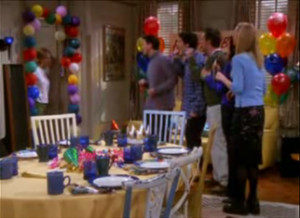 Friends Tv Show Quotes Birthday Surprise birthday party.
