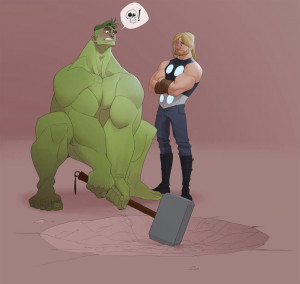 Art Humor Hulk Thor about 6 months ago by Joey Paur