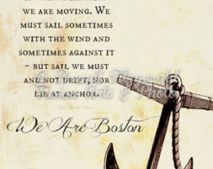We Are Boston. Nautical Anchor Stre ngth Inspired Wall Decor Choose ...