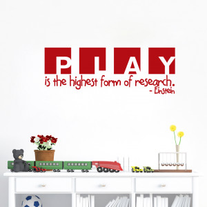 Play Einstein Quote - Wall Decals