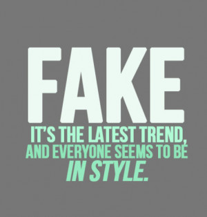 Fake People Quotes