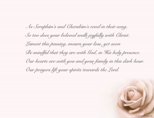 Sympathy Card Religious Verses