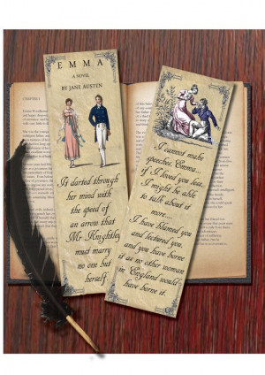 ... AngelicaNight › Paper goods Bookmark - Jane Austen's Emma inspired