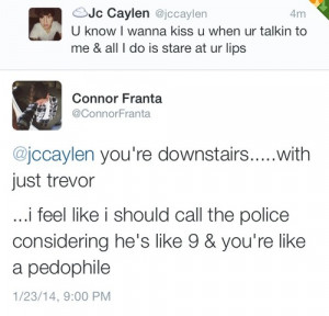JC & Connor Franta OMG | via Tumblr