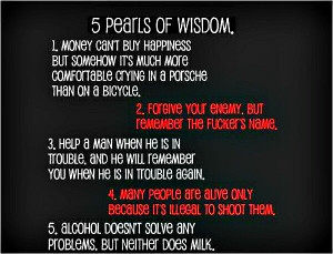 Pearls of wisdom