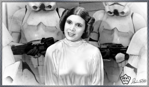 Princess Leia Greets Darth Vader by KevyMetal