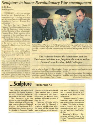 american revolution newspaper article
