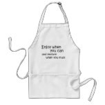 Inspirational quotes baking aprons quote gifts