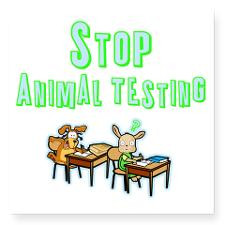 Stop Animal Testing Square Sticker 3