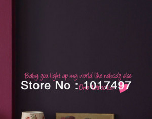 ... ONE DIRECTION wall quote sticker girls bedroom wall art decor(China