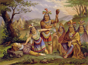 ... of Pocahontas's rescue of Smith; for other depictions, scroll down