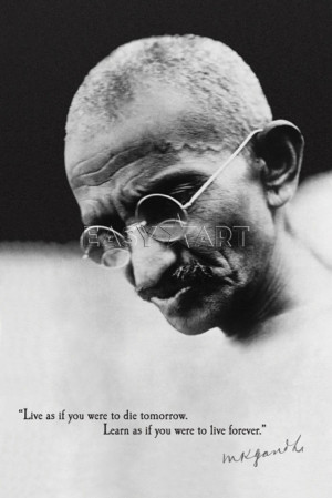 Affiches et posters » Sujets » Historique » Gandhi (citation)