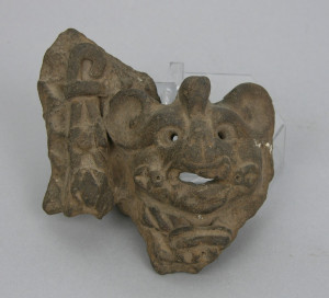 Ancient Mayan Bat God Zapotec Mask Fragment