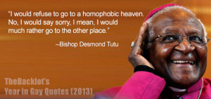 Bishop Desmond Tutu gay quote