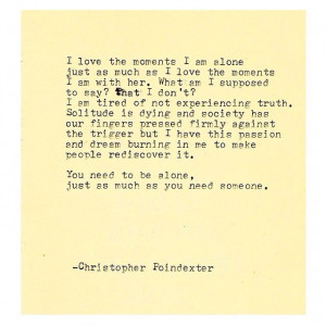 Christopher Poindexter poem