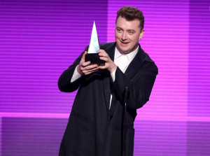 Sam Smith at the American Music Awards.