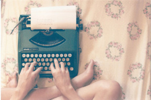 floral, pattern, piano, typewriter, vintage, writing machine