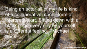 Favorite Michael Beck Quotes