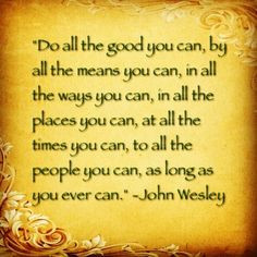 john wesley # dogood photo faithful matron