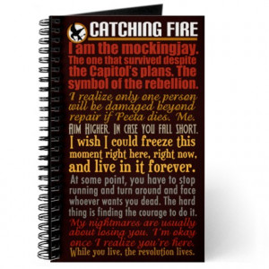 ... catching fire journals spiral notebooks catching fire quotes journal
