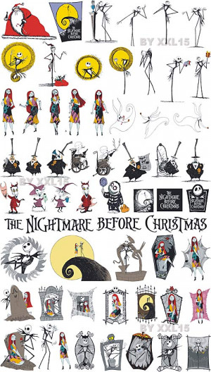 nightmare before christmas clipart
