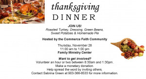 thanksgiving dinner flyer