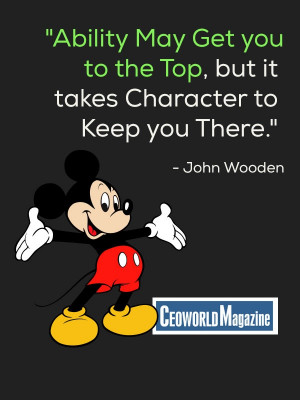 ... Top, but it takes Character to Keep you There.