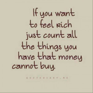 Money can't buy love