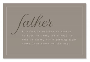 Father's Day - Sweet Quote about Dad-Card, Gift Tag or Frame It