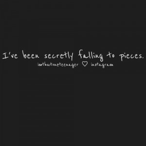 falling to pieces secretly