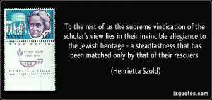 More Henrietta Szold Quotes
