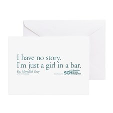 Girl in a Bar - Grey's Anatomy Quote Greeting Card for