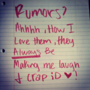 rumors # funny rumors ahhhh how i love them they always be making me ...